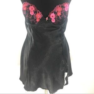 APT9 Embroidered Babydoll Chemise Lingerie Medium